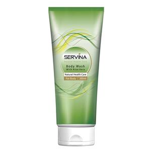 شامپو بدن سروینا مدل Aloe Vera حجم 200 میلی لیتر Servina Aloe Vera Shower Gel 200ml