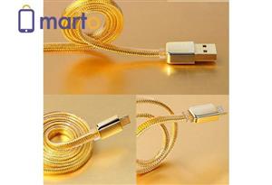 کابل تبدیل USB به لایتنینگ ریمکس مدل Gold Safe and Speed به طول 1 متر Remax Gold Safe and Speed USB to Lightning Cable 1m