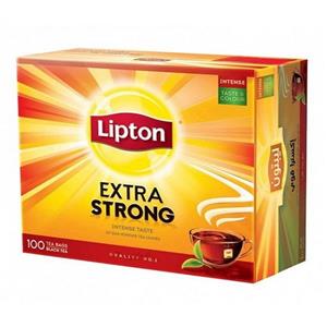 چای کیسه‌ لیپتون مدل Extra Strong بسته 100 عددی Lipton Tea Bag Pack of 