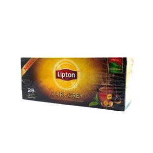 چای سیاه کیسه ای لیپتون مدل Earl Grey بسته 25 عددی