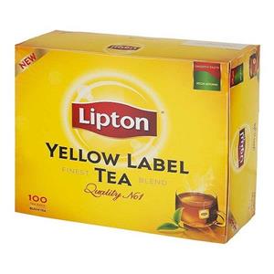 چای کیسه‌ ای لیپتون مدل Yellow Label بسته 100 عددی Lipton Yellow Label Tea Bag Pack of 100
