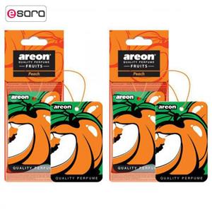 خوشبو کننده آرئون مدل Fruit Peach - بسته 2 عددی Areon Fruit Peach Car Air Freshener - Pack Of 2