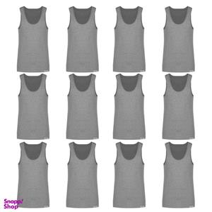 زیرپوش رکابی مردانه برهان تن پوش مدل MEL-01 بسته 12 عددی