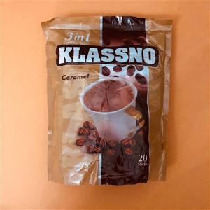 قهوه فوری کارامل 3 در 1 کلاسنو Klassno Caramel Coffee Mix Sachets 