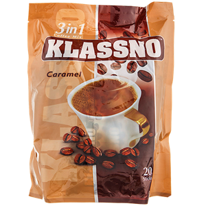 قهوه فوری کارامل 3 در 1 کلاسنو Klassno Caramel Coffee Mix Sachets 