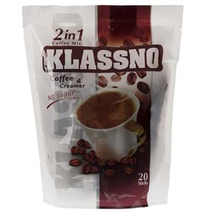 کافی میکس 2 در 1 کافی کرم بدون شکر کلاسنو Klassno Coffee and Creamer Coffee Mix Sachets