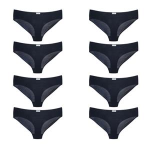 شورت زنانه برهان تن پوش مدل اسلیپ7-03  بسته 8 عددی رنگ سرمه ای