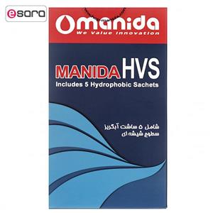 دستمال شیشه خودرو مانیدا مدل HVS بسته 5 عددی Manida HVS Glass Car Cleaner Cloth Pack of 5
