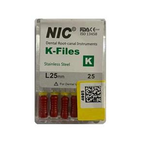 کا فایل دندانپزشکی ان آی سی مدل 25 کد 25 بسته 6 عددی