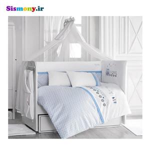 سرویس 9 تکه خواب کودک پیرکاردین مدل Boys On Railway Pierre Cardin Boys On Railway Baby Bed Set 9 Pieces