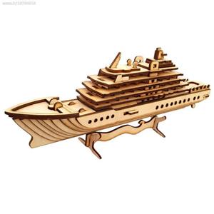 پازل سه بعدی چوبی برتاریو مدل Cruise Boat Bertario Cruise Boat 3D Wooden Puzzle