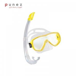 مجموعه ماسک و اسنورکل کرسی مدل Onda Mare Yellow Cressi Onda Mare Yellow Snorkeling Set