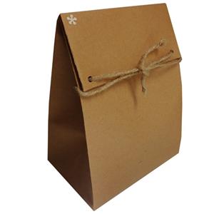 ساک هدیه مدل  کرافت ساده طرح حجیم تاشو بسته 5 عددی