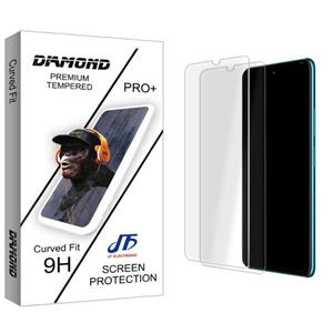 محافظ صفحه نمایش شیشه ای جی اف مدل Diamond Glass MIX مناسب برای گوشی موبایل ال W30 بسته دو عددی JF Screen Protector For LG Pack Of 2 