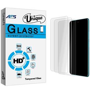 محافظ صفحه نمایش شیشه ای اف اس مدل Unique Glass MIX مناسب برای گوشی موبایل ال جی K51S بسته سه عددی AFS Screen Protector For LG Pack Of 3 