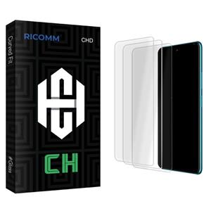 محافظ صفحه نمایش شیشه ای ریکام مدل CH Glass MIX3 مناسب برای گوشی موبایل اینفینیکس Hot 11 Pro بسته سه عددی Ricomm Screen Protector For Infinix Pack Of 3 