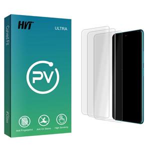 محافظ صفحه نمایش شیشه ای اچ وی تی مدل PV Glass MIX3 مناسب برای گوشی موبایل اینفینیکس Zero8 بسته سه عددی HVT Screen Protector For Infinix Pack Of 3 