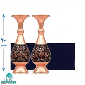 گلدان مسی مدل الماس تراش کد 20