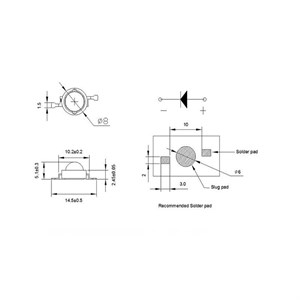 دیود ال ای دی 3 وات  مدل UV 456