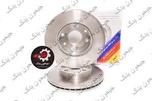دیسک ترمز چرخ جلو شرکت تولیدی قطعات جلوبندی خودرو ایران لاهیجان کد 51712 مناسب برای تیبا بسته دو عددی