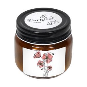 شمع لیوانی دارلی طرح مینیمال گل  مدل Candle1133