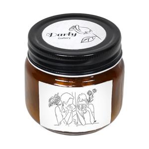 شمع لیوانی دارلی طرح مینیمال عاشقانه مدل Candle1130