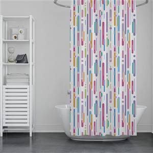 پرده حمام دلفین مدل GU-9385 سایز 180x200سانتی متر
