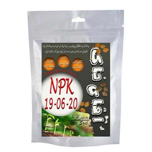 کود پودری ان پی کی آقای خاک مدل NPK-19-6-20 وزن 50 گرم