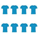 زیرپوش آستین دار مردانه برهان تن پوش مدل 3-02 بسته 8 عددی رنگ آبی فیروزه ای