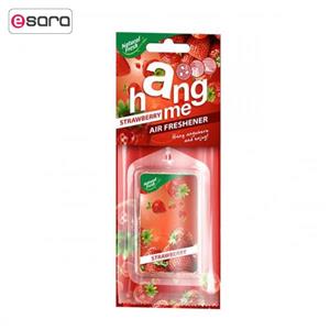 خوشبو کننده نچرال فرش مدل Hang Me Strawberry Natural Fresh Car Air Freshener 