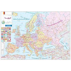 نقشه گیتاشناسی مدل سیاسی قاره اروپا کد 573