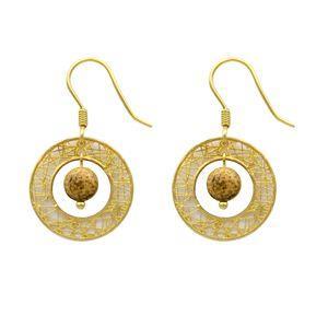 گوشواره طلا 18 عیار زنانه مانچو مدل efgs035 -