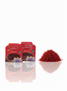 زعفران سرگل ممتاز قائنات مقدار نیم مثقال (۲.۳ گرم) - پاکتی