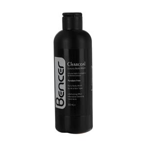 شامپو بدن بنسر مدل ذغالی حجم 300 میلی لیتر Bencer Charcoal Shower Gel 300 ml