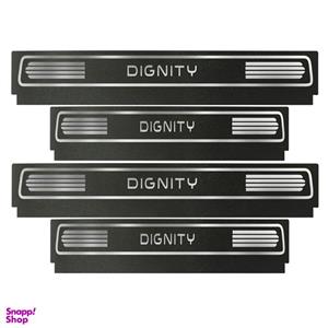 برچسب پارکابی خودرو مهدیار طرح چرم کد SP155 مناسب برای دیگنیتی بسته 4عددی