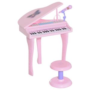 اسباب بازی موزیکال مدل پیانو پایه دار و میکروفون کد 88022 