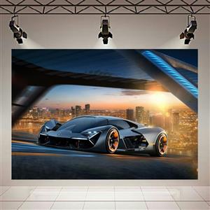تابلو بوم طرح ماشین مدل Lamborghini Terzo Millennio Electric Hypercar Ultra کد AR2114 