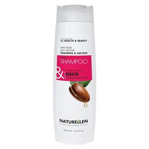 شامپو مو نچرالن مدل آرگان و کراتین حجم 450 میلی لیتر