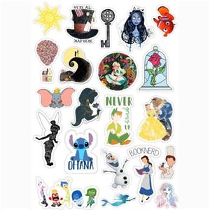 استیکر لب تاپ طرح انیمیشن های دیزنی مجموعه 21 عددی -