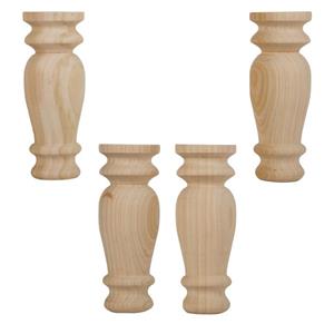 پایه مبل چوبی کد 34 مجموعه 4 عددی