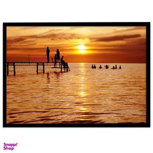 تابلو بکلیت طرح غروب آفتاب و دریا مدل B-s1455