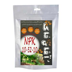 کود پودری ان پی کی آقای خاک مدل NPK-10-52-10 وزن 50 گرم