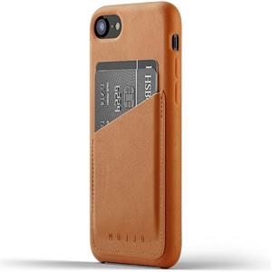 MUJJO iPhone 8 Full Leather Wallet Case - Tan CS-090 