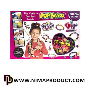 ست اسباب بازی جواهر سازی 300 تکه مدل Pop Beads Set Of Jewelry Toys PCS 