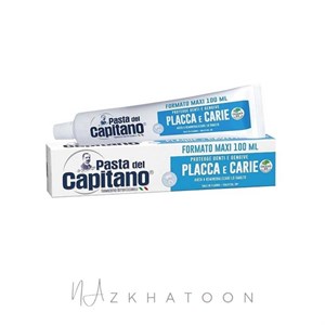 خمیردندان پاستا دل کاپیتانو مدل Placca e Carie حجم 100 میلی لیتر