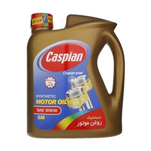 روغن موتور خودرو کاسپین مدل سینتتیک آریان کد SM SAE 10W40 حجم 4000 میلی لیتر