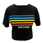 تی شرت زنانه آلفاچی امگا کد 1495 رنگ مشکی