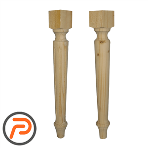 پایه چوبی تی ساده و خطدار 45 سانتی