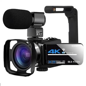 دوربین فیلم برداری کمری مدل 4K 56MP UHD with Night Vision WiFi 18X 