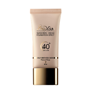 کرم پودر تیوپی شماره 2 مدیسان مناسب پوست های چرب و حساس 30 میلی لیتر Medisun Cream Foundation 2 For Oily And Irritated Skins 30 ml